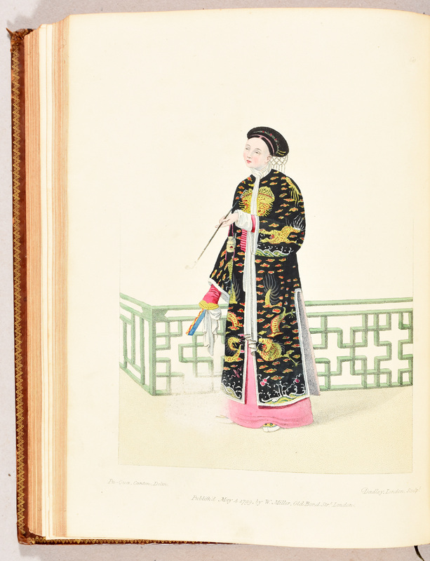 The costume of China, illustrated by sixty engravings: with explanations in English and French. Costumes de la Chine, représentés en soixante gravures : avec des explications en anglais et en français.